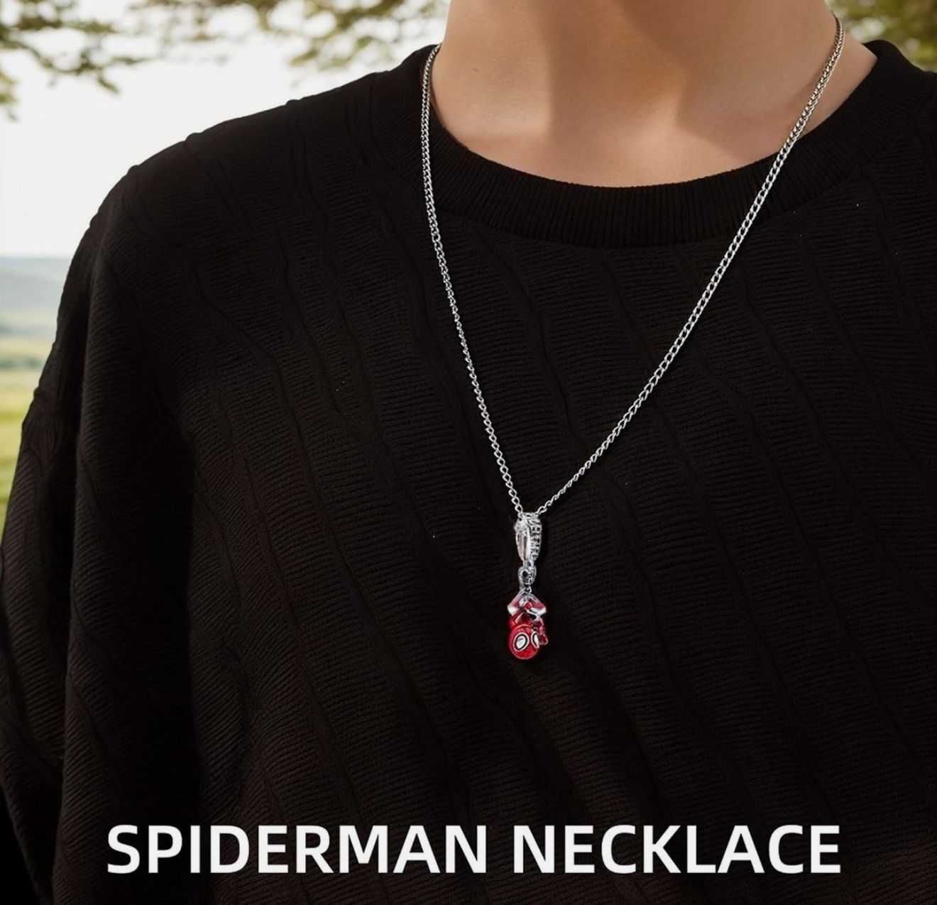 Collar Spiderman para mujer y hombre