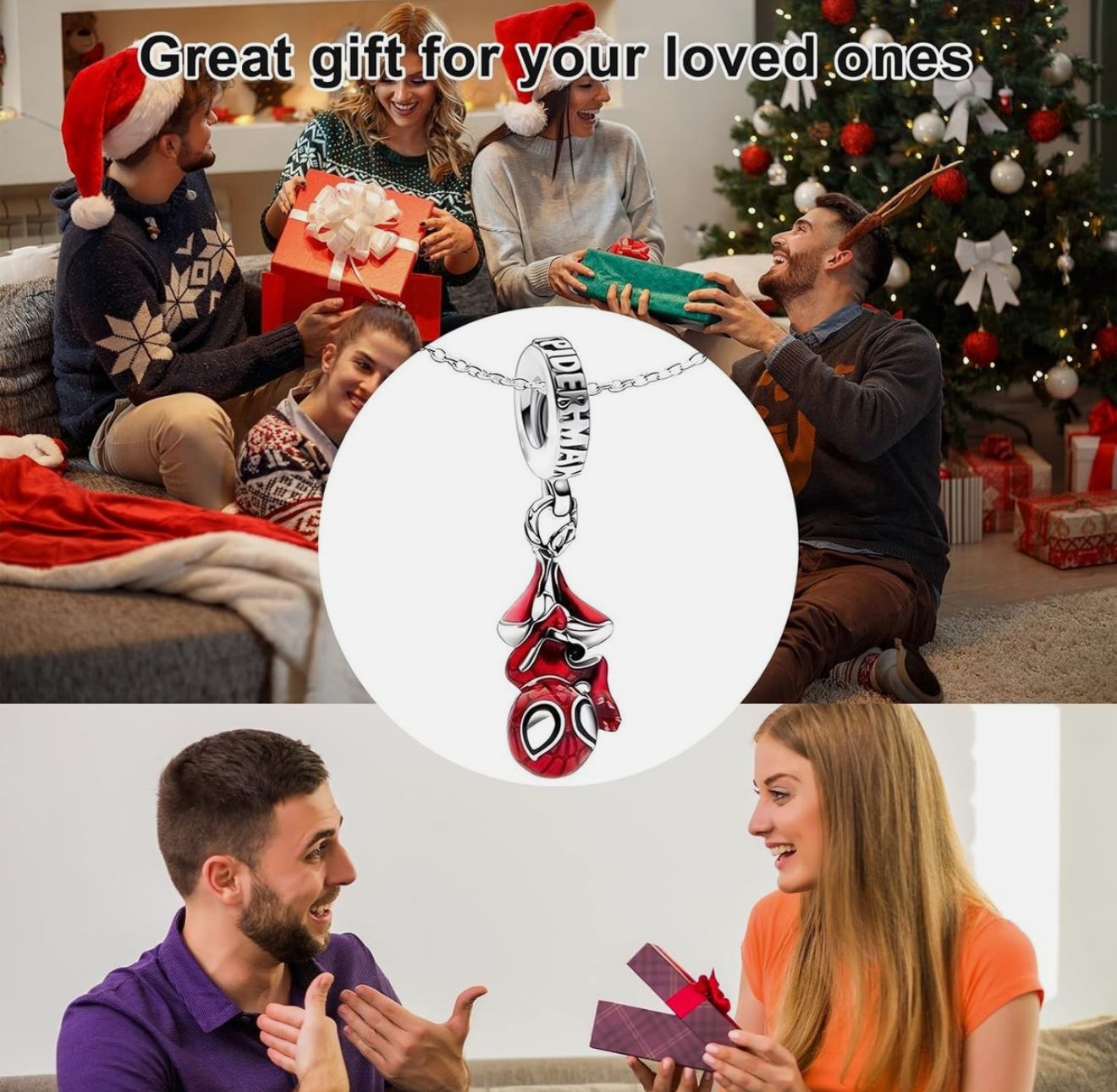 Collar Spiderman para mujer y hombre