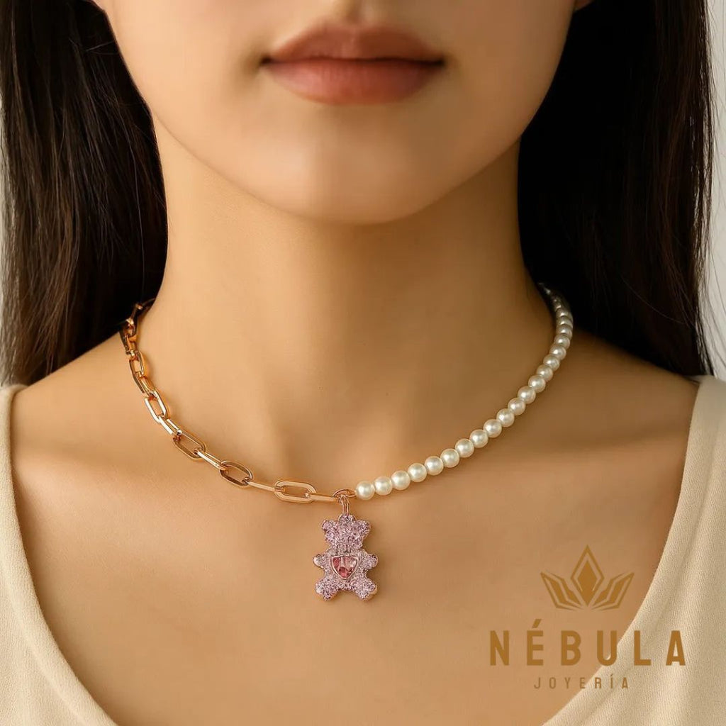 Collar MI ADORABLE DEMONIO 🩷🧸