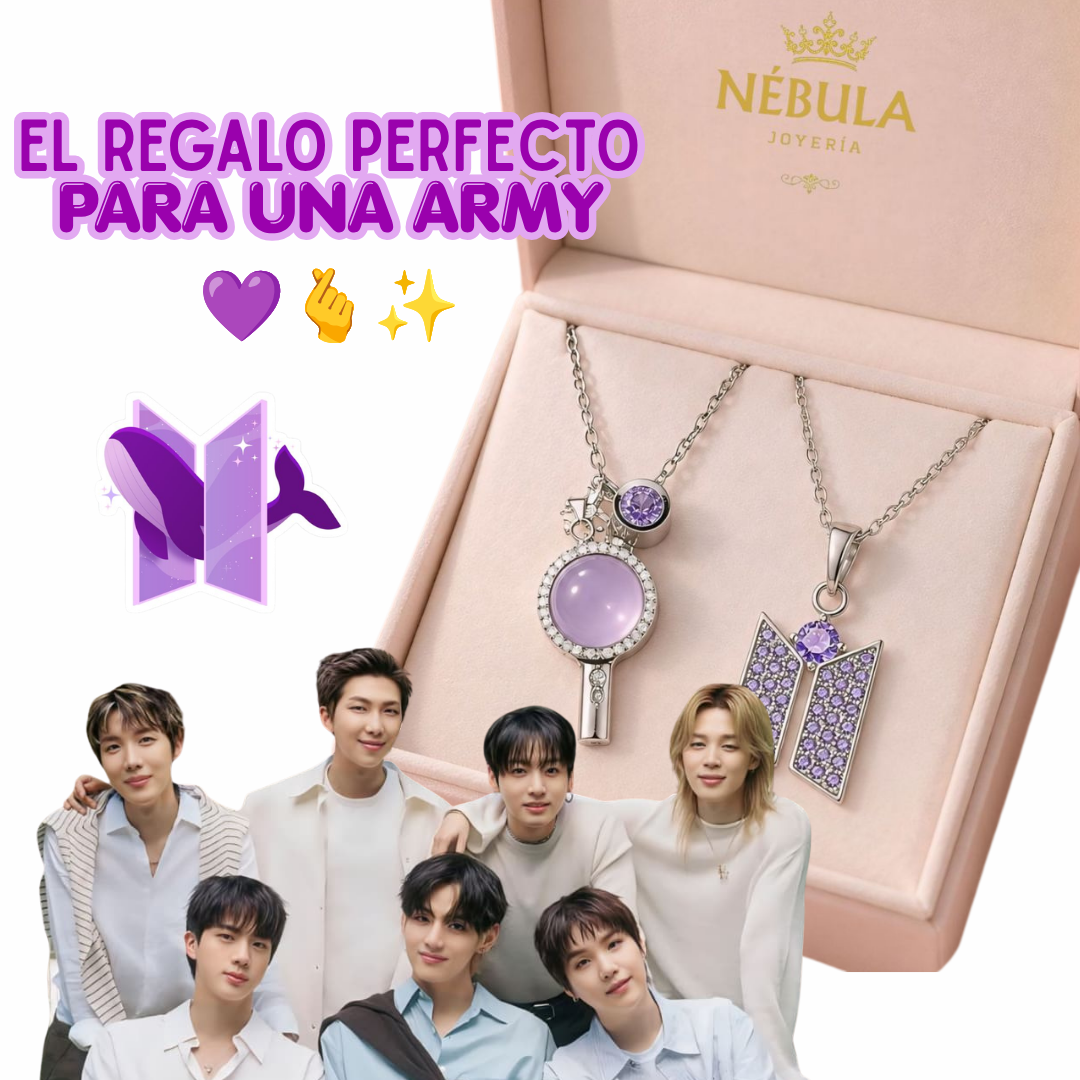 Colección Army bomb + Dije  BTS 💜🫰✨