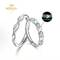 Anillos de pareja Mariposa del Jardín de Sueños Estelares (2 anillos incluidos)