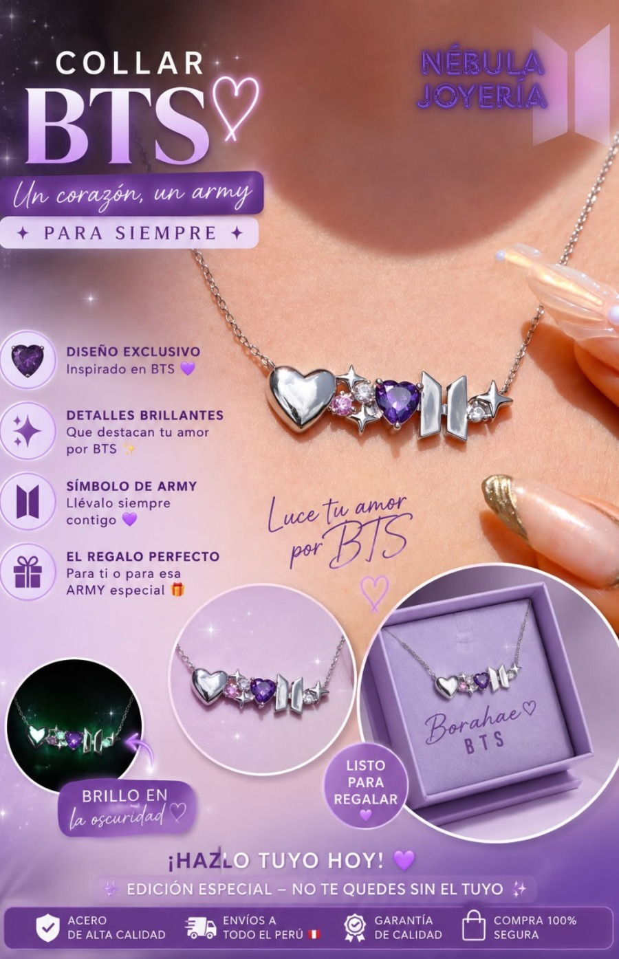 Collar inspirado en BTS 💜