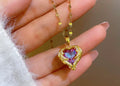 Collar corazón con símbolo Amor eterno ❤️‍🔥