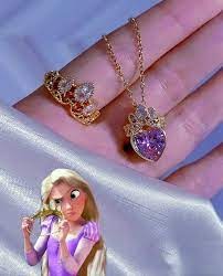 SET RAPUNZEL 👑 COLLAR + ANILLO 🪄💕
