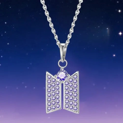 BTS Collar Army Logo púrpura