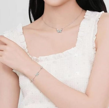 SET MARIPOSA X4 UND (COLLAR + PULSERA + ANILLO + ARETE) 🦋✨